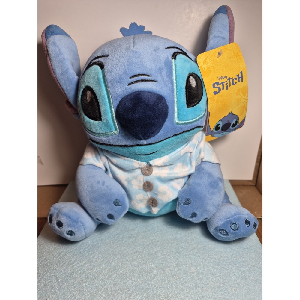 Disney Lilo & Stitch Hawaiian Shirt BLUE 9" Plush Stuffed Animal BRAND NEW